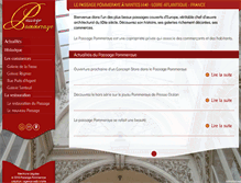 Tablet Screenshot of passagepommeraye.fr